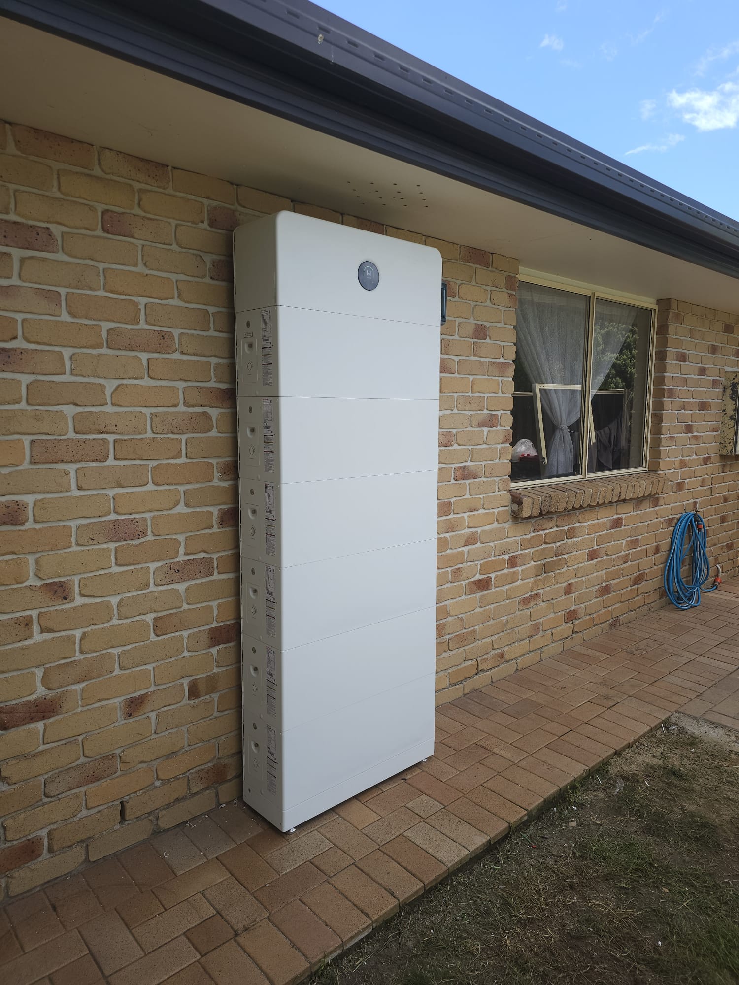 GoodWe ESA battery installed on exterior wall